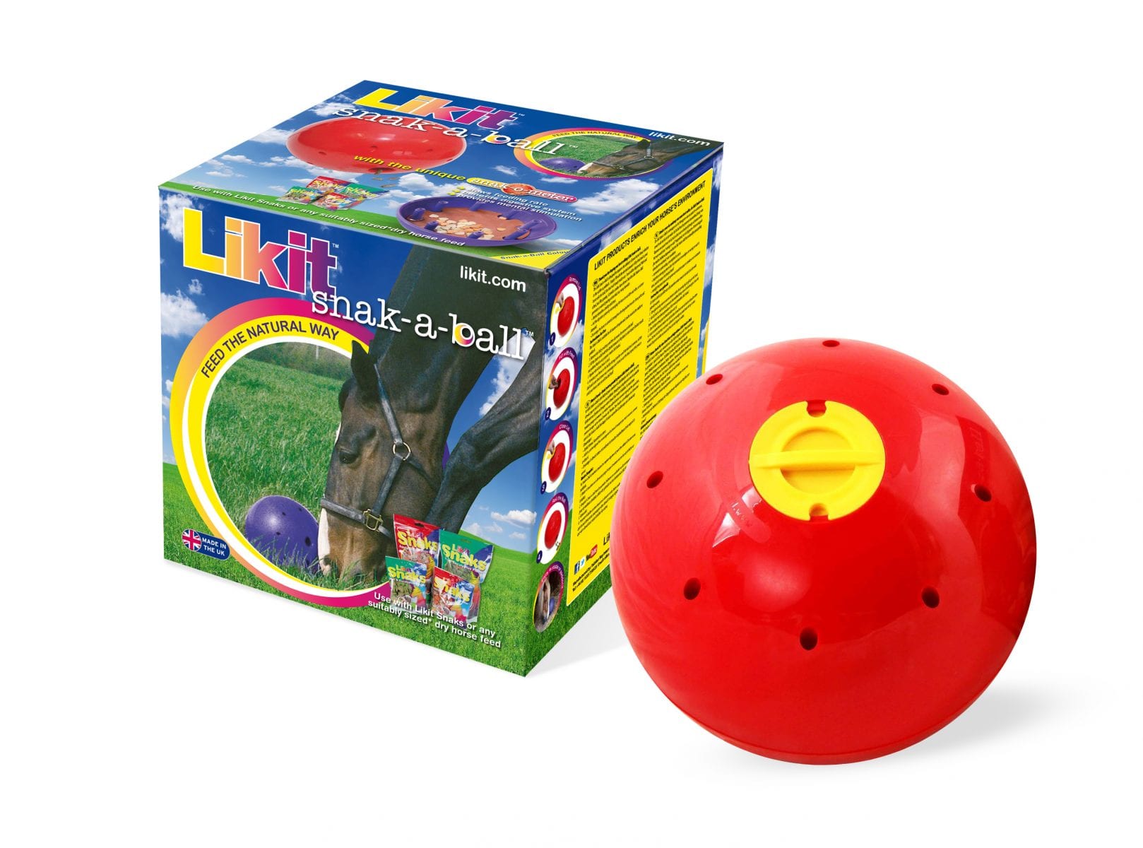 SnakaBall Likit Horse Treat & Toy Equine Boredom Relief
